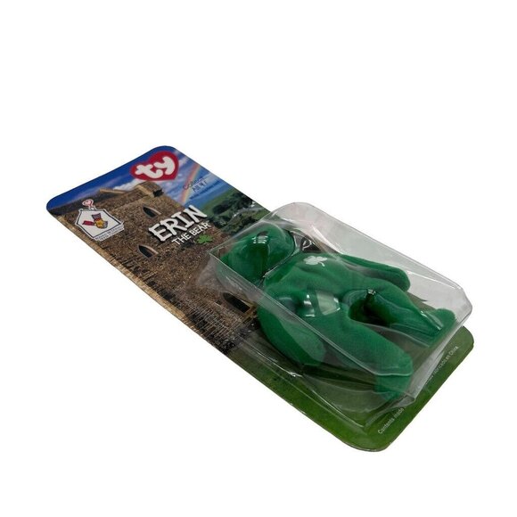 Vintage 1998 Ty Beanie Babies McDonalds Erin The Bear Collectible Toy New In Pac - Picture 4 of 4